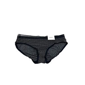 DKNY Woman's Underwear, Bikini, Lace, Size Medium Style DK2028 Shade‎ Black O9M